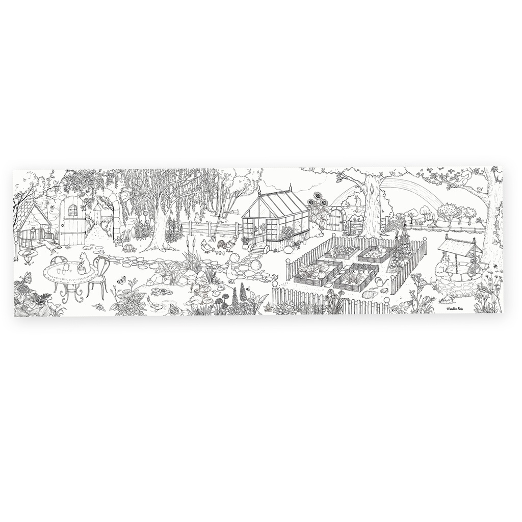 Gardener Giant Colouring Poster Le Jardin du Moulin
