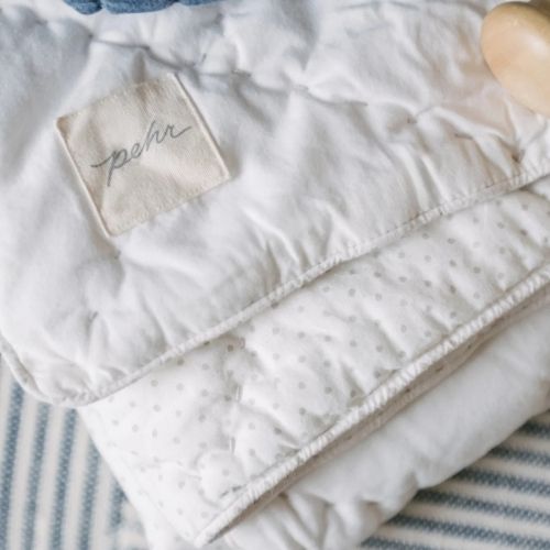 Pehr Cobija Pin Dot Blanket - Pebble