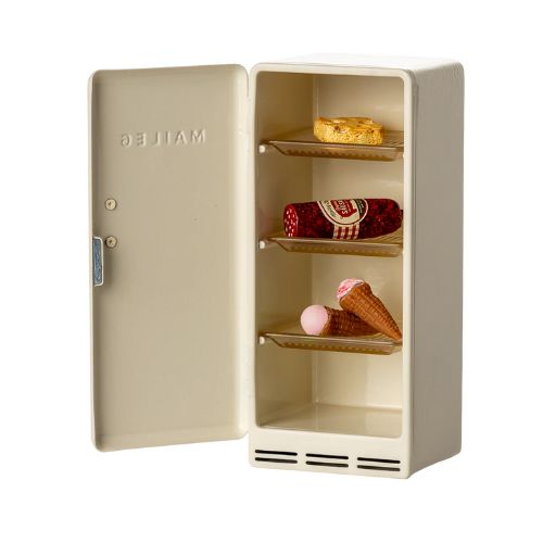 Maileg Metal Fridge, Mouse - Off white