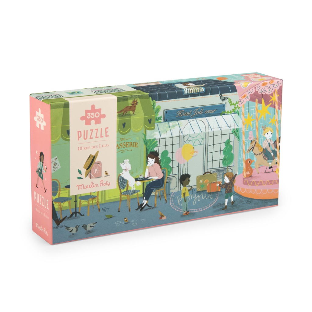 10 Rue Des Lilas Panoramic Puzzle - Les Parisiennes