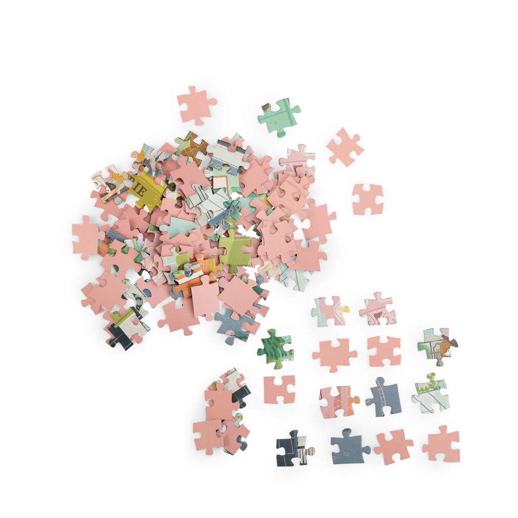 10 Rue Des Lilas Panoramic Puzzle - Les Parisiennes