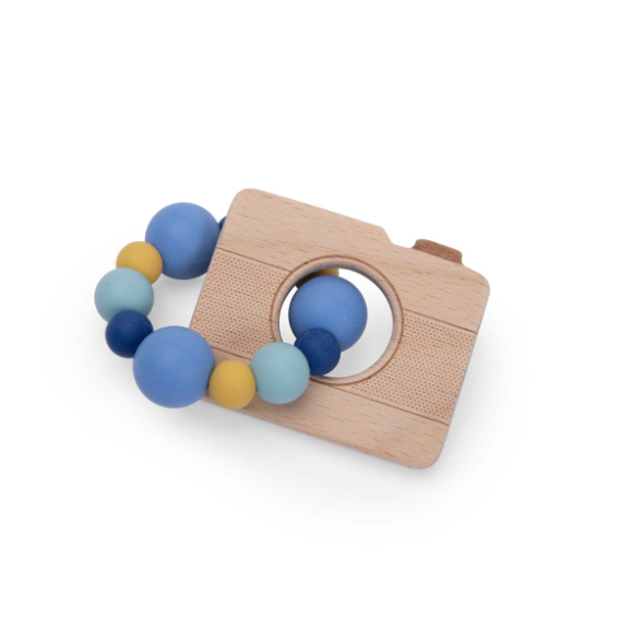 Camera Ring Rattle Puce &amp; Pilou - Sonajero