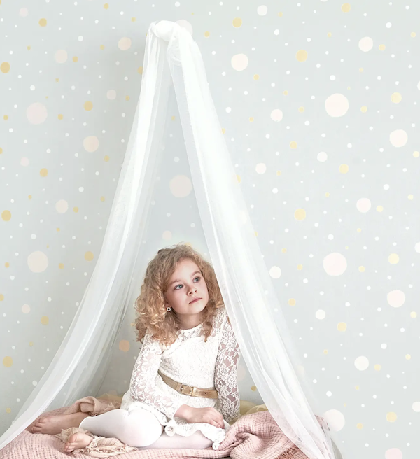 Majvillan Confetti - Grey Gold (Por Rollo)