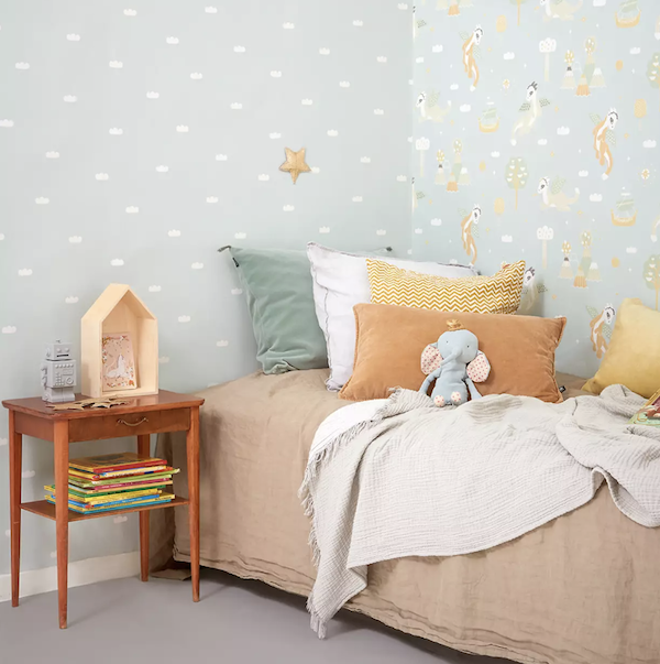 Vintage Collection Dreamy Clouds Dusty Blue (Por Rollo)