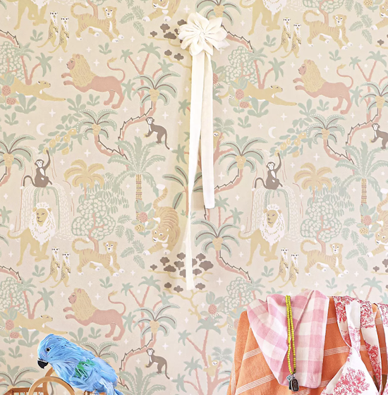 Majvillan Jungle Glow in the Dark - Sandy Beige (Por Rollo)