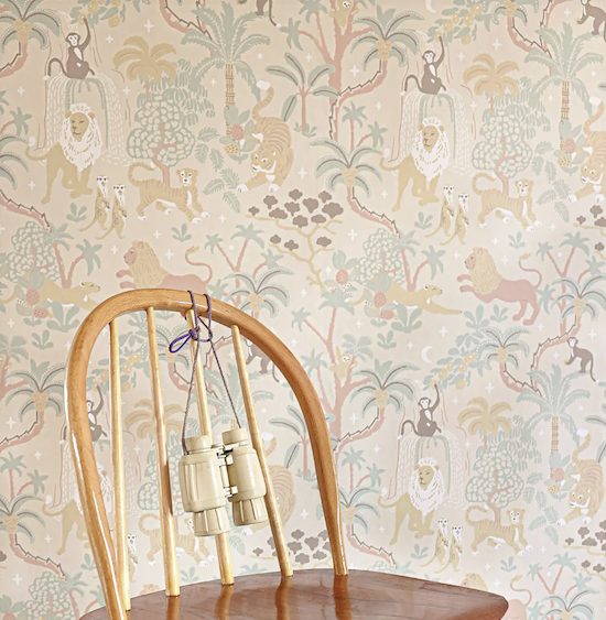 Majvillan Jungle Glow in the Dark - Sandy Beige (Por Rollo)