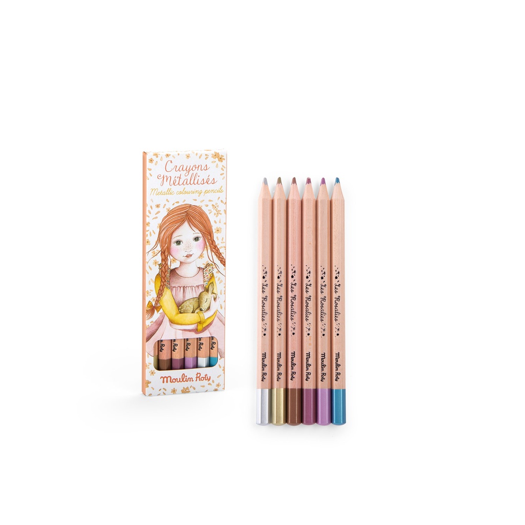 Metallic Colouring Pencils Les Rosalies (6)