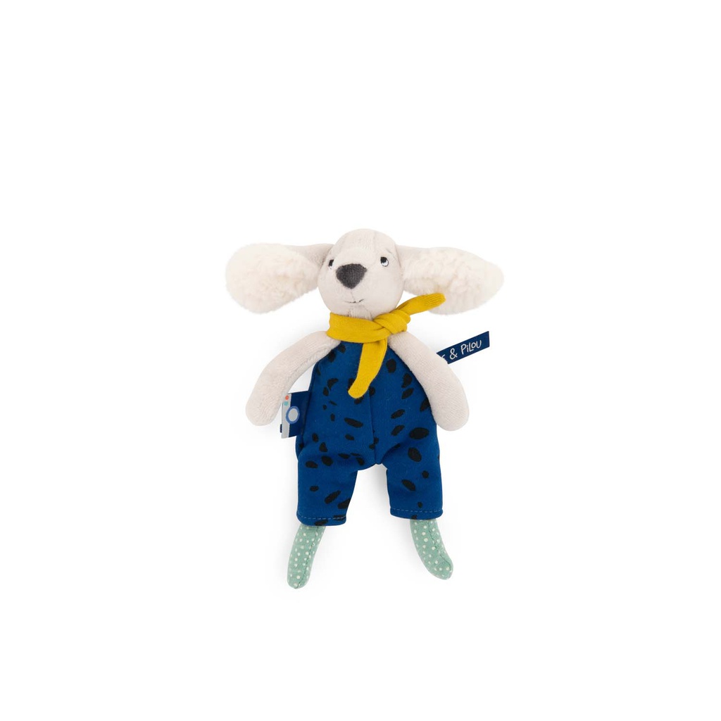 Small Dog Pilou Puce &amp; Pilou Yellow Scarf