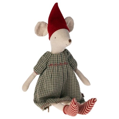 Maileg Christmas Mouse Medium - Girl