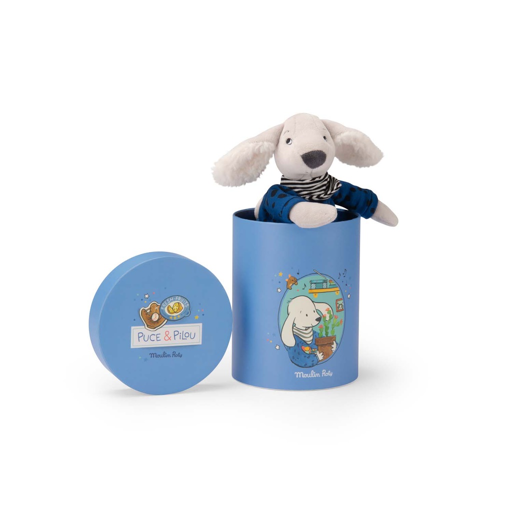Pilou The Dog in Box - Puce &amp; Pilou