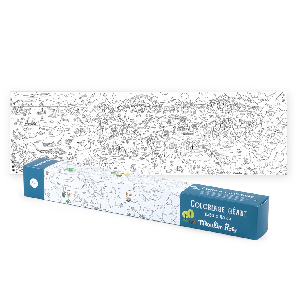 Explorer Giant Colouring Poster - Le Jardin du Moulin