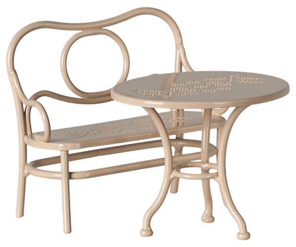 Maileg Cafe Furniture Set Big Mouse - Pale Pink