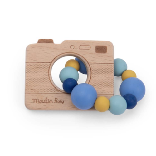 Camera Ring Rattle Puce &amp; Pilou - Sonajero