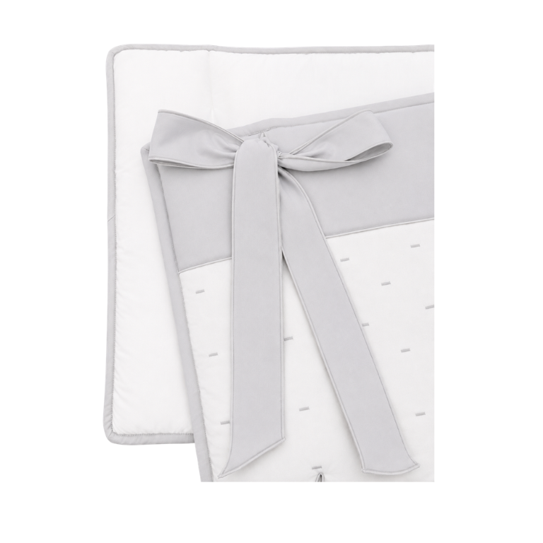 Protector de Cuna by Carmella - Blanco Gris