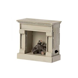 [MG-11400701] Maileg Fireplace Mouse - Off White