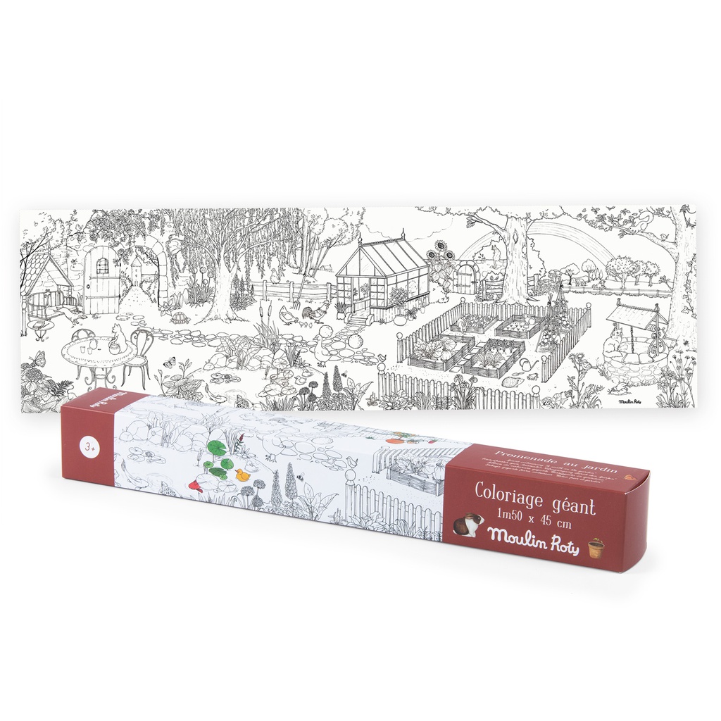 [MR-712607] Gardener Giant Colouring Poster Le Jardin du Moulin