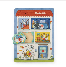 [MR-684086] Wooden Sound Puzzle - Puce &amp; Pilou