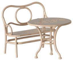 [MG-11510500] Maileg Cafe Furniture Set Big Mouse - Pale Pink